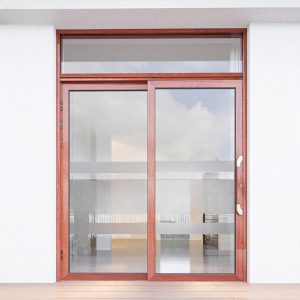 CỬA TRƯỢT QUAY 2 CÁNH MÀU VÂN GỖ