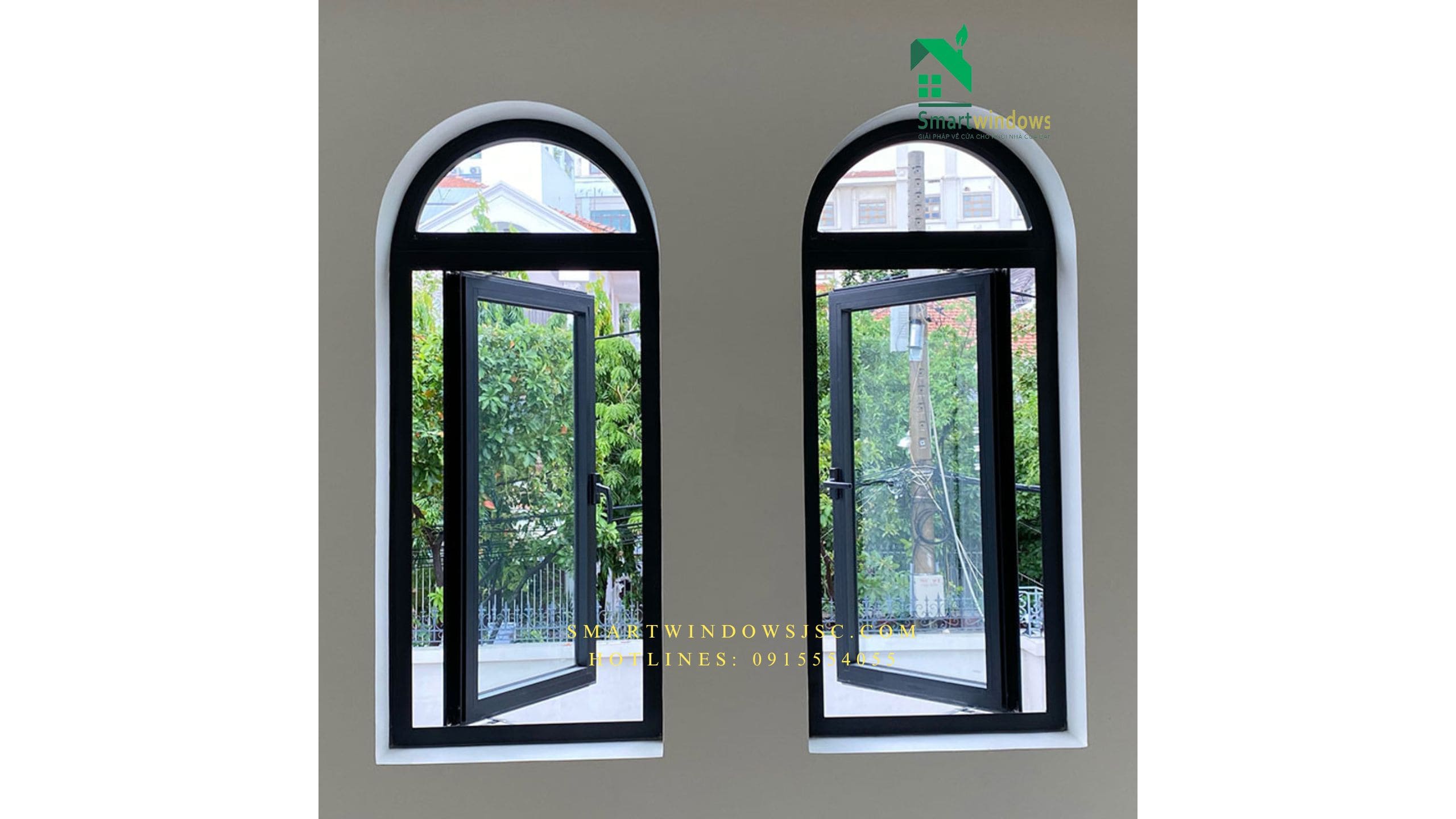 CỬA SỔ NHÔM XINGFA MỞ QUAY 1 CÁNH