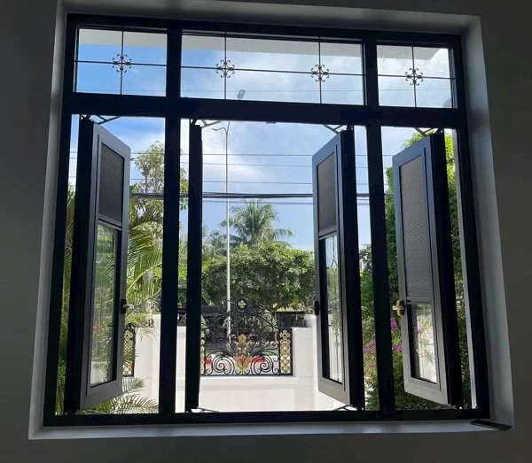 CỬA SỔ NHÔM XINGFA MỞ QUAY 4 CÁNH